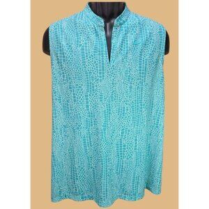 Nike Dri-Fit Womens Teal Sleeveless Athletic Top XXL